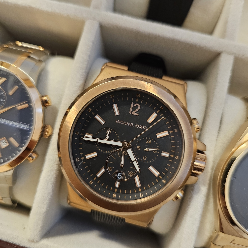 Michael Kors Rose Gold and Black Watch